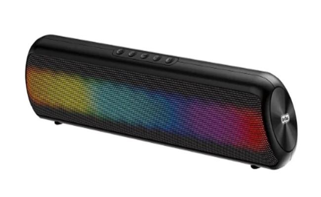 Go-Des GD-SP90 LED RGB Wireless Speaker, Support TF, 3.5mm AUX, Bluetooth - Black